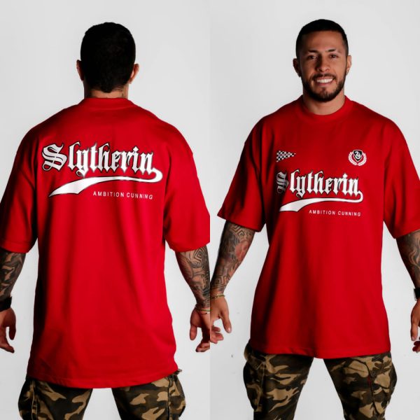 Camiseta Oversize Roja Slytherin